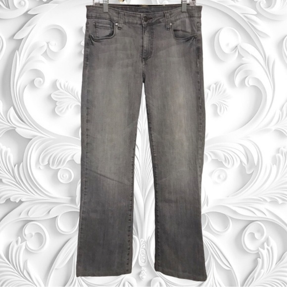 Uncommon Genes Grey Faded Boot Leg 5-Pocket Jeans Size 10 - Picture 1 of 4